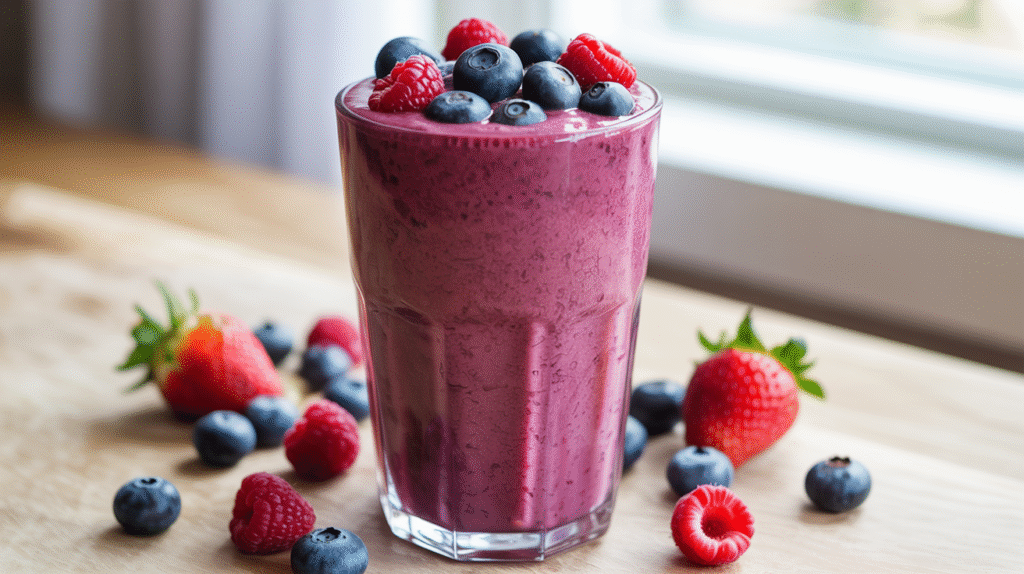 the 5 minute berry power smoothie